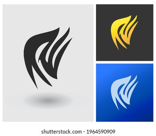 Logo monogram letter RE, creative modern app button template