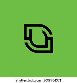 Logo monogram letter S V , V S