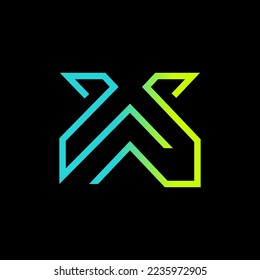 the logo is monogram letter S and W. Unique and elegant.