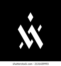 Logo monogram letter V, I, and A