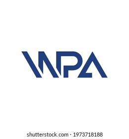 Logo Monogram Letter W P A
