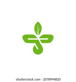 El logo es un monograma de las letras G y P. Las hojas muestran una planta maceta verde.