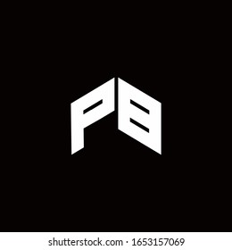 Monogramm-Design-Vorlage für Logos einzeln auf schwarzem Hintergrund