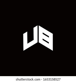 Logo monogram modern design template isolated on black background