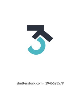 The logo is a monogram from number three and five