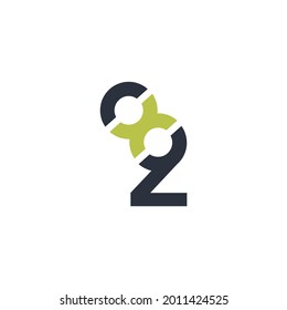 El logo es un monograma de los números ocho y nueve.