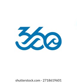El logotipo es el monograma de papel y 360. Único y elegante.