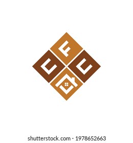 Logo Monogram Real Estate Letter CFC