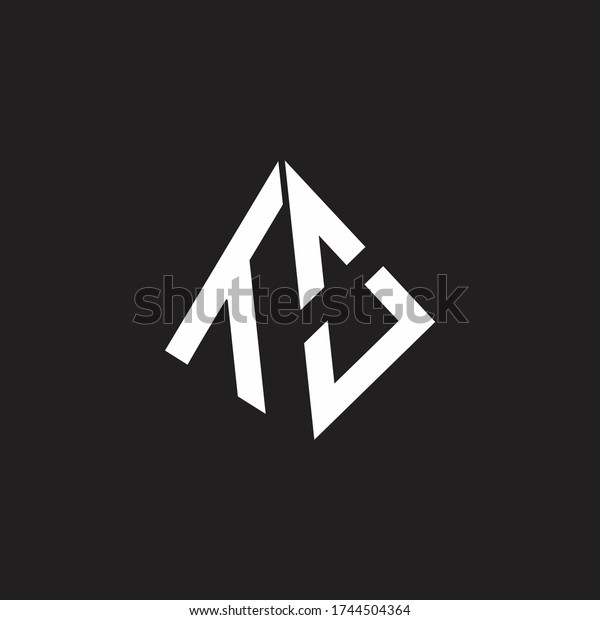 Logo Monogram Standout Triangle Shape Ribbon Stock Vector Royalty Free Shutterstock