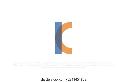 logo monogram style letter C, I, K
