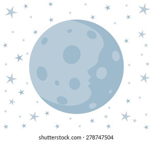 Logo of the moon and stars. 