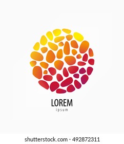 Logo mosaic in the circle