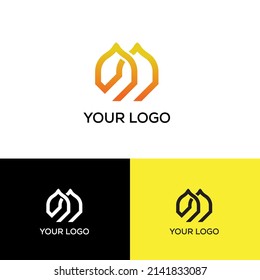 Logo Mosque, gradient shape and monochromatic. Abstract emblem, design concept, logo, logotype element for template