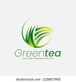 Logo is mostly focusing the green tea herbs, garden scenario, organic eco branding and green environment fair.