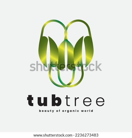 Logo is mostly focusing here love model green valley, garden scenario, organic products and love pattern interior plantation.
