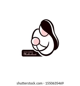Logo of a mother and baby, mother and child, emblem, vector
pregnancy clinic logo design
