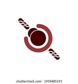 logo is a motorbike rider. Seen from above