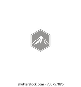 logo mountain abstract