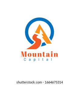 Capital de montaña del logotipo para su equipo