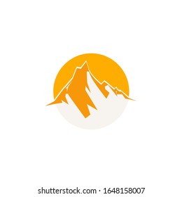 logo mountain design vector modern graphic