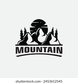 logo mountain good for brand design