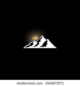 Logo with mountain icons suitable for sport company and many others. 
Iconic logo gives impression clear and trustworthy.