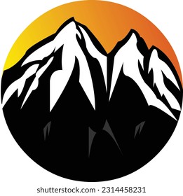 a logo for mountain lovers, or a business with a typical mountain logo
