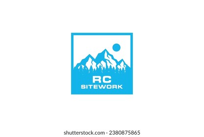 Logo mountain travel emblems. Camping outdoor adventure emblems, badges and logo patches. Forest camp labels in vintage style	
