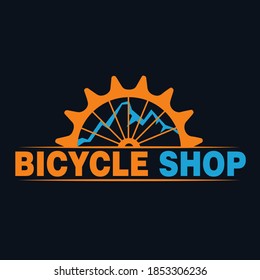 Logo with mountains and stars from a Bicycle for a Bicycle or motorcycle store.