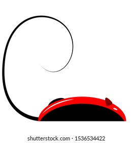 Logo mouse stylization abstraction vector isolated object