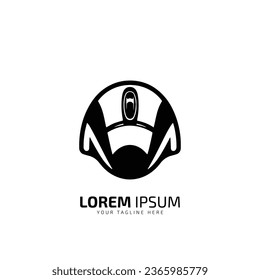 Un logotipo de la plantilla de diseño de iconos de silueta del vector del ratón