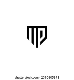 Logo MP initial MP mail pos company group