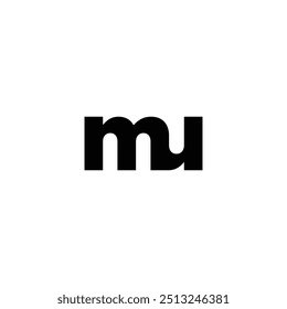 Logo mu simples minimalista moderno