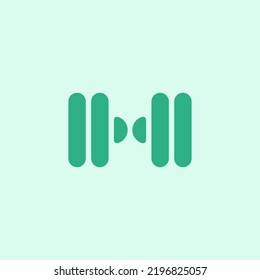 Logo Music M H Minimalist Modern