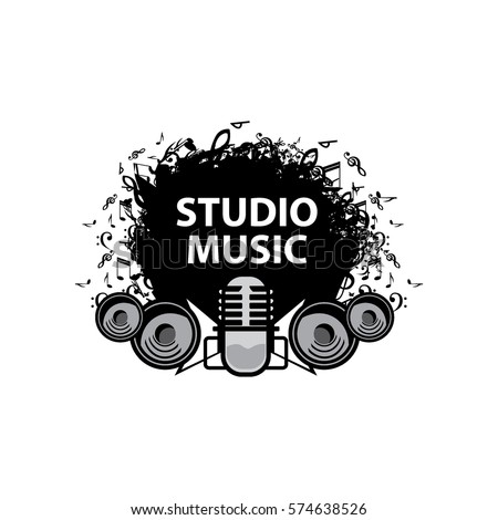 Logo Music Studio Stock Vector (Royalty Free) 574638526 - Shutterstock