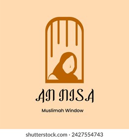 logo of a Muslim clothing business brand with a minimalist and modern concept. good for Islamic clothing business logo
