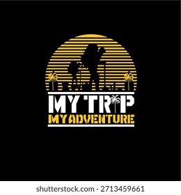 logotipo minha viagem meu vetor de aventura