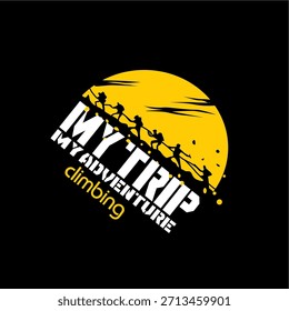 logo meine reise mein abenteuer vektor