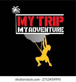 Logotipo Mi viaje Mi aventura Vector