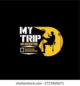 logo my trip my adventure vector