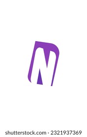 Logo N abstract design icon