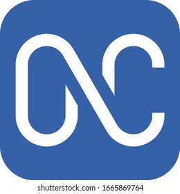 logo n c minimalista logo modern