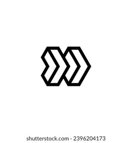 Logo n initial n company group investing brokers illustration