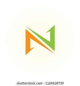 logo N vector, icon N concept, alphabet symbol illustrator EPS 10