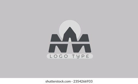 logo N W Vector Design any company 
brand shape 