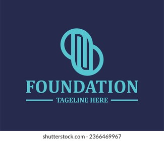 Logo n8 initial n vektor design