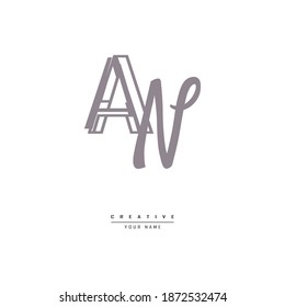 logo na, an. with ornaments, luxurious and elegant logos