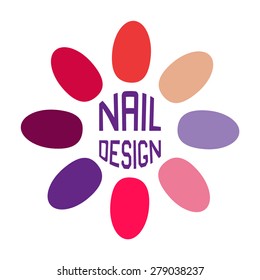 Logo nails for business. vector format.