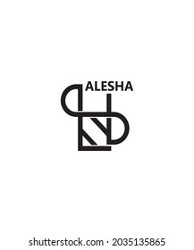 Logo name, the alphabets incorporated in this logo can be combined according to your name