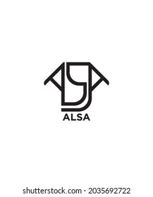 Logo-Name, die in diesem Logo enthaltenen Alphabete können nach Ihrem Namen kombiniert werden